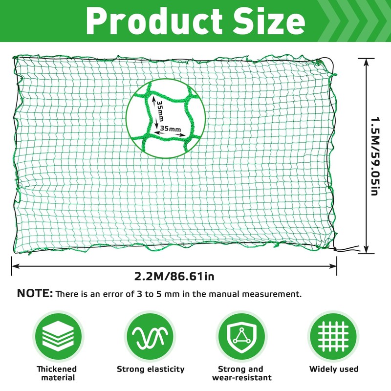 Jeinbuil Trailer Net 1.5 x 2.2 m Stretchy Hanging Net