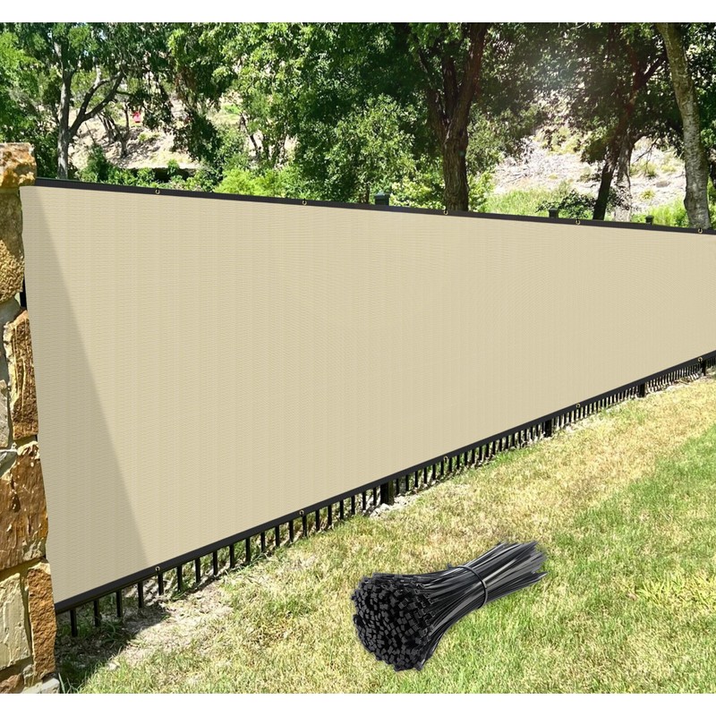 Windscreen4less 4' x 12' Privacy Fence Screen Heavy Duty Windscreen