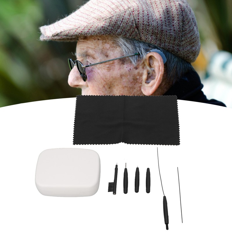 8pcs Hearing Amplifier Cleaning Tools Earwax Removal Lightweight Complete Professional