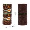 Yiosax Solar Tiki Statue Outdoor Decor-Garden Large Tiki Statue-Solar Totem