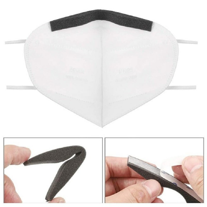 AiO Japan Mask Supplies, 50 Pieces, Black Sponge Mask, Nose
