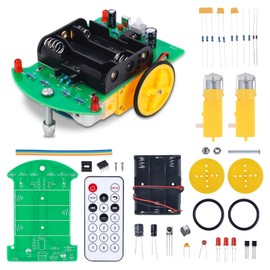 Practice Soldering Learning Remote Controlled Car Kit, Beginners DIY Smart Robot Car Kit Electronic School Projects for Students and DIY Enthusiasts Learn to Solder