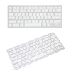Wireless Keyboard English Thai Bilingual Portable Stylish Ultra Thin Silver