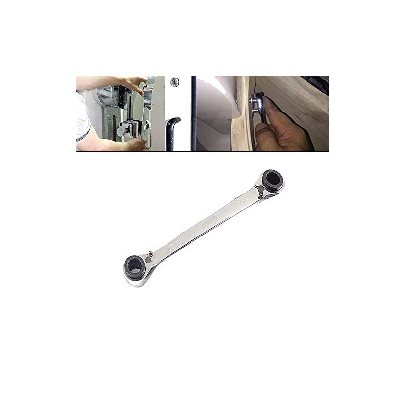 4 in 1 Reversible Ring Ratchet Spanner Multi-Purpose Twin Ended