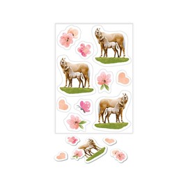 Table Confetti Set Confetti Party Decoration Paper Confetti for Birthday, Children's Party, Decoration for Children's Birthday Horse with Foal