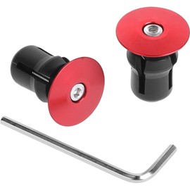 Bike Bar End Plugs,3 Pcs Bicycle Handlebar End Plugs,Handlebar End Caps,Aluminum Bike Handlebar Cap with Installation Tool for Most Road Bicycles Mountain Bicycle