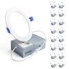 Ensenior 16 Pack 4 Inch LED Recessed Ceiling Light, Dimmable,