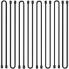 8PCS 18-Inch Silicone Cable Ties, Bendable Rubber Twist Ties, Reusable