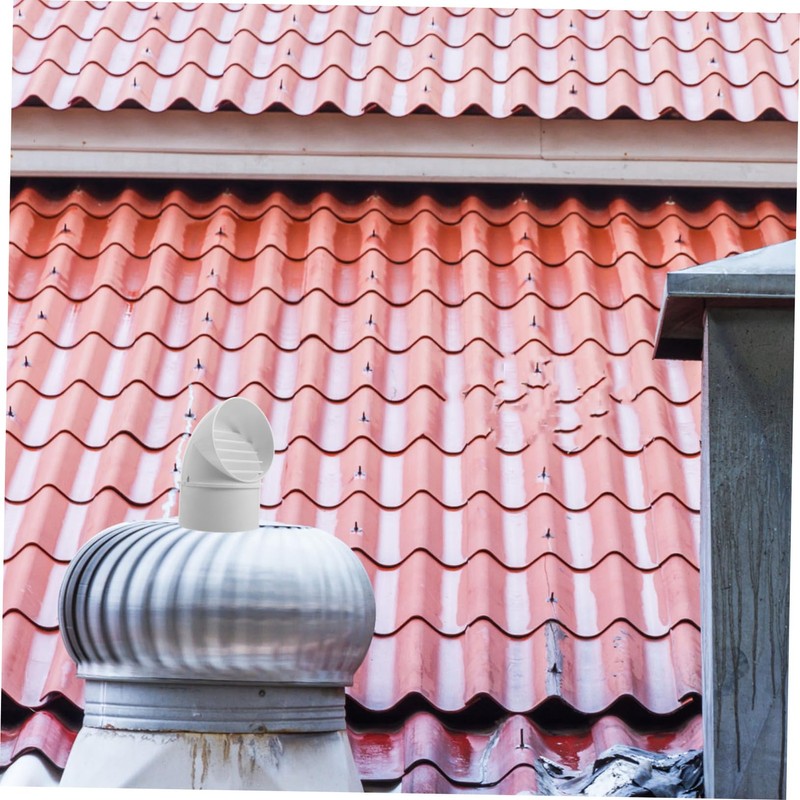 LALAFINA Outdoor PVC Windproof Ventilation Cap for Kitchen Exhaust Durable