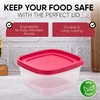 Replacement Lids for Rubbermaid Food Storage Containers - Fits 1/2-Cup