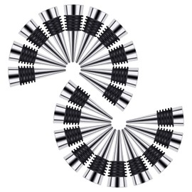 Stainless Steel Wine and Beverage Bottle Stoppers Ball Designed Wine Bottle Corks Tapered Storage Crafts Art DIY (20)