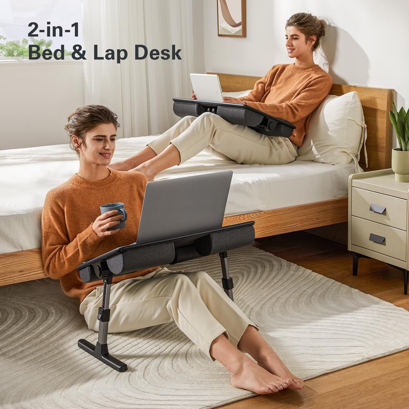 HUANUO Laptop Bed Desk, Laptop Tray Computer Lap Desk for