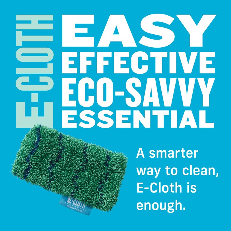 E-Cloth Kitchen Whizz, Non-scratch Kitchen Scrub Sponge, 300 Wash Promise,