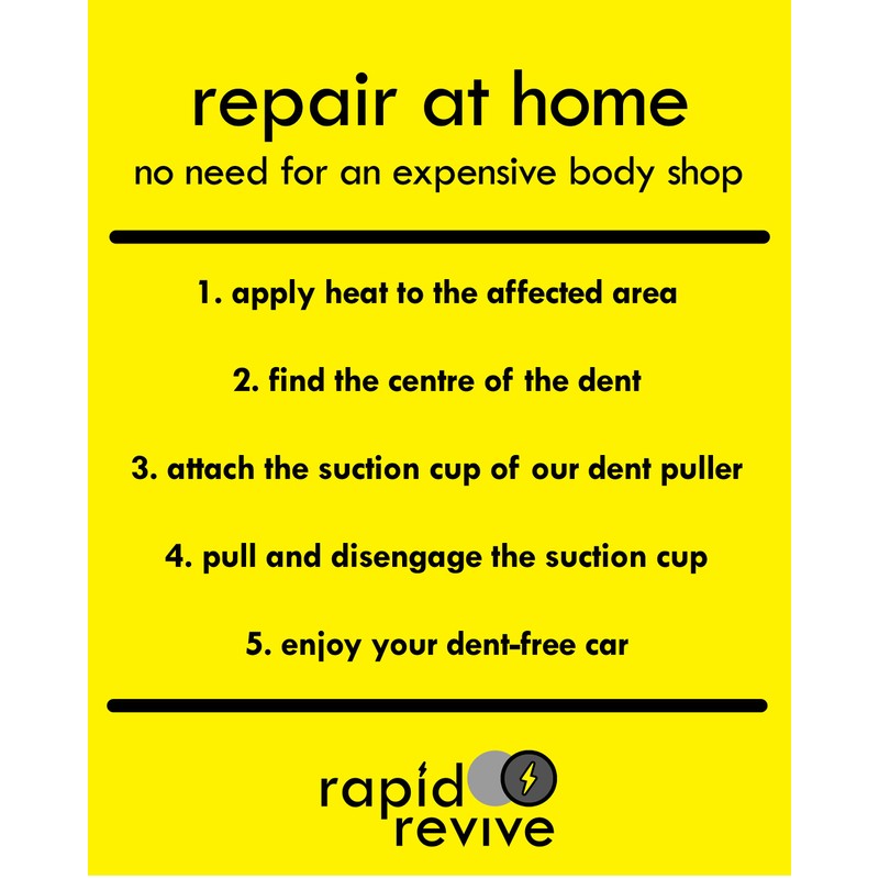 Rapid Revive – Car Dent Puller, Dent Removal Kit, Dent
