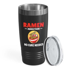 Ramen Lover Black Edition Viking Tumbler 20oz - addiction no cure - Food Lovers chicken pumpkin vegan pantry spicy noodles