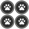 4 Pcs Car Cup Holder Pad 7cm Anti-Slip Paw Car