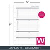 TUL® Discbound Weekly Refill Pages, Timed, Junior Size, January To