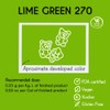 Deiman Artificial Food Color Lime Green 270 (3.5 oz)