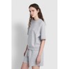 JAJU [JAJU/자주] Women's Sweat Short Sleeve Shirt_Melange Grey