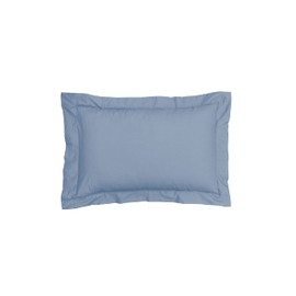 Sleepdown Pillow cases 100% Pure Cotton Pack of Two Oxford Luxury Soft Cosy Pillow Cover Set - Denim Blue - 63 x 89 cm