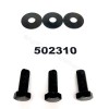 (3) 502310 Left Hand Fine Thread Blade Bolts fits King