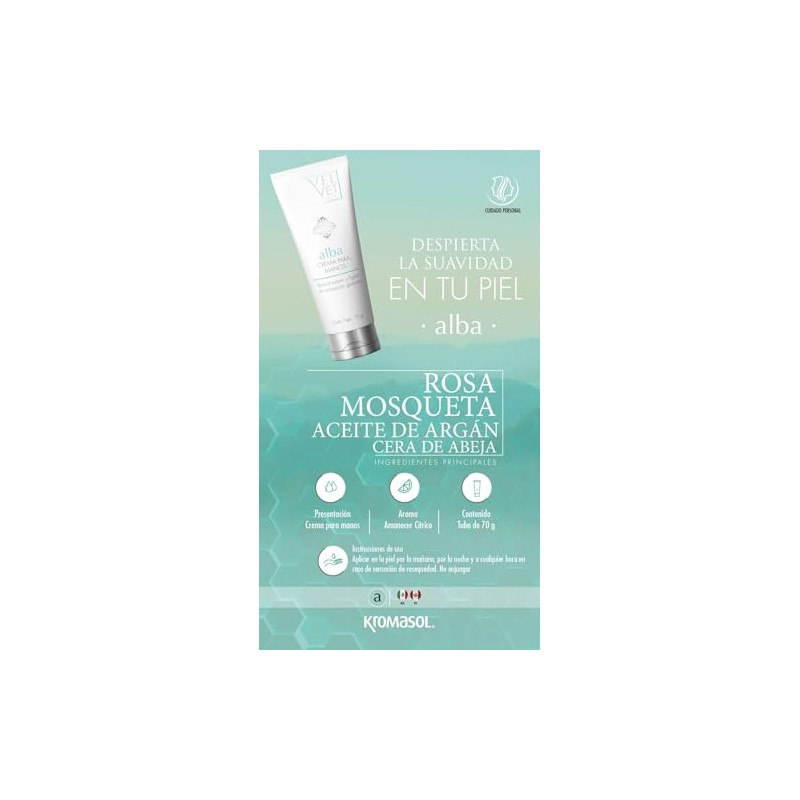 Crema para manos Alba byKromasol