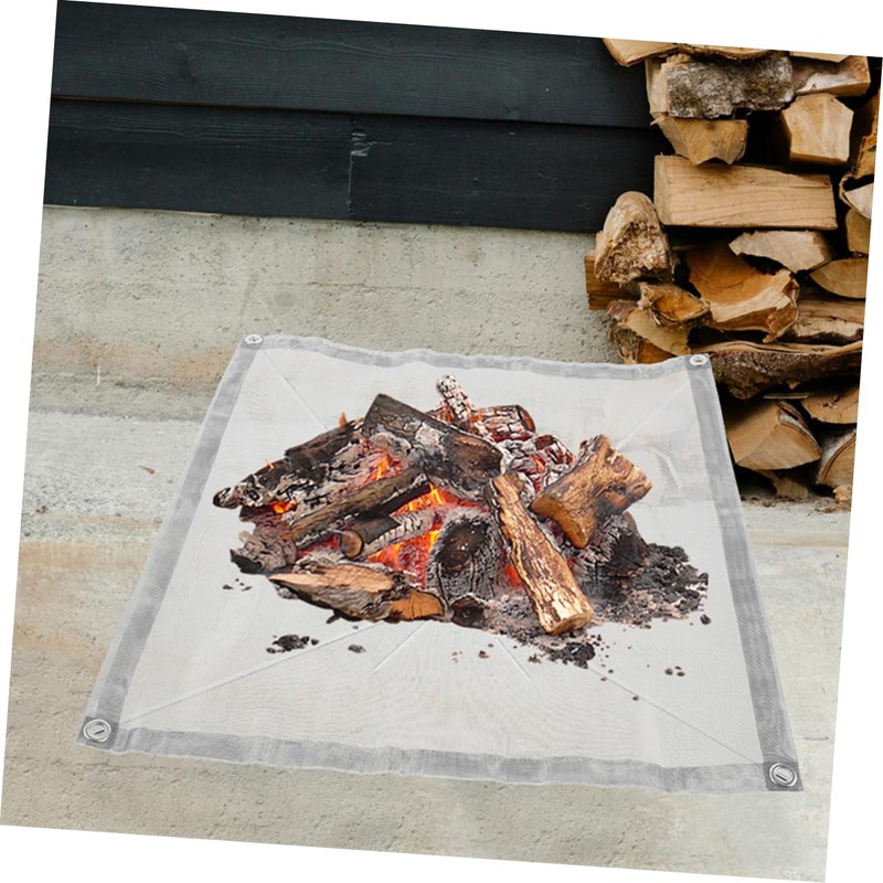 BESPORTBLE Fire Pit Screen Mesh Fireproof Deck Fire Pit Compact