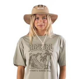 Rip Curl Women's Boonie Bucket Hat with UPF 50+ Sun Lightweight, Breathable, Adjustable UV Protection for Outdoor Activities, Tan