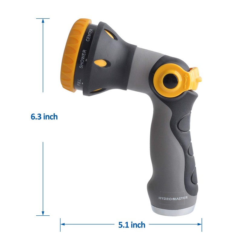 HYDRO MASTER Adjustable Water Gun, Garden Hose Nozzle and Spray