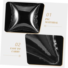 Ciieeo Inflatable Camping Pillow Transparent Cushion Insert Portable Comfortable Support for Outdoor Adventures Easy Inflate Deflate Design