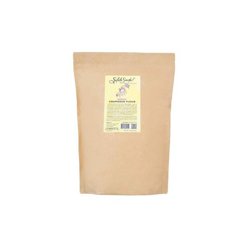Merlot Grapeseed Flour by Salute Sante! Baking, Gluten-Free, Zero Waste,