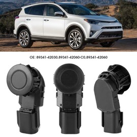Car Bumper PDC Reverse Parking Assist Sensor Fit for RAV4 2.5L L4 2017-2018 89341-42060 89341-42030 89341-42060-C0 89341-42060 PDC Parking Distance Control Sensor Parking Bumper Reverse Sensor