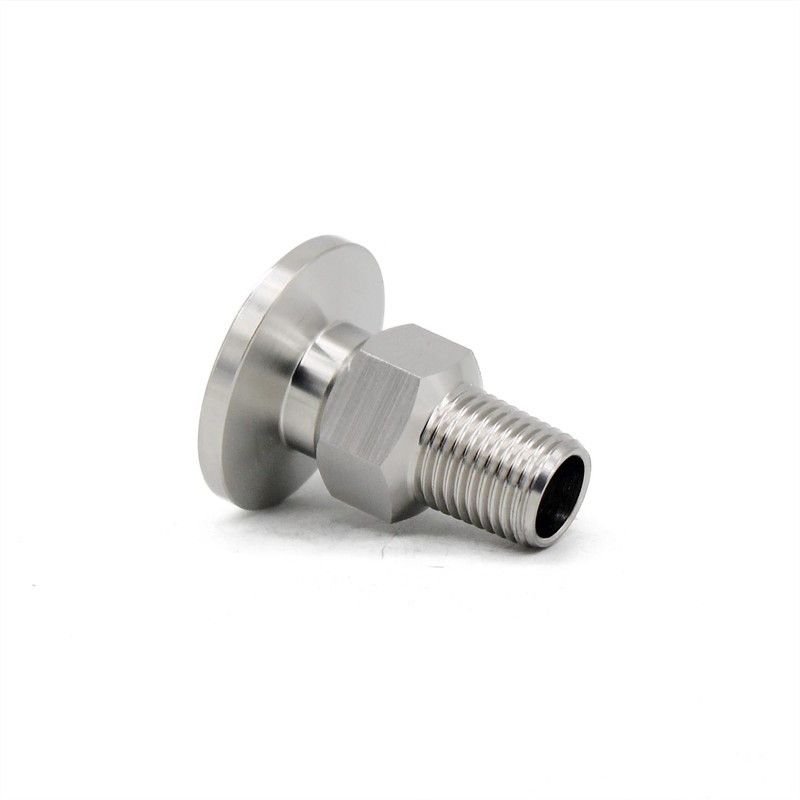 QMINOX SS304 KF16 NPT Male Adaptor thread 1/4" NW16 KF