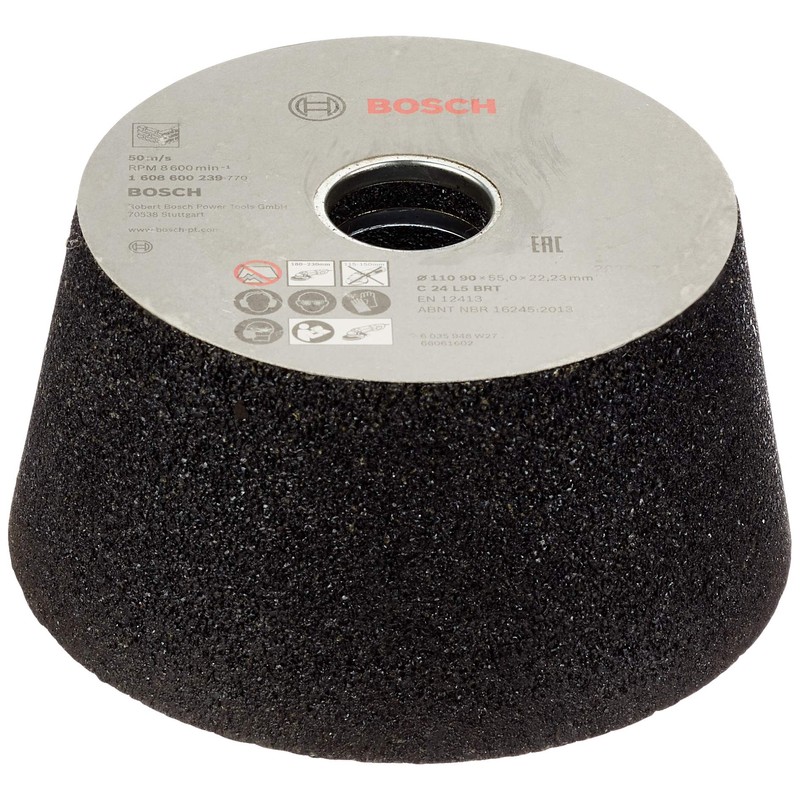 Bosch 1608600239 Stone Cup Wheel, 110mm, 90mm, 55mm-24mm
