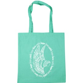Hippowarehouse Love faith hope angel - tattoo Tote Shopping Gym Beach Bag 42cm x38cm, 10 litres