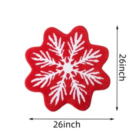 Christmas Bath Mat for Bathroom Rugs Non Slip Machine Washable,Gothic Cute Black White Round Circle Bath Mat Non Slip Cartoon Round Shaped Bathtub Rug Bathroom Tub Plush Shower Rugs