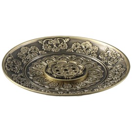 Benytro Eight Treasures Incense Tray Ash Tray Multi-purpose Thread Sandalwood Incense Insert Tray,Sandalwood Incense Stick,Zinc Alloy Incense Stick Holder,Brass Incense Burner,3.7 Inch