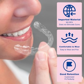 Custom Clear Retainers - Invisible Teeth Retainer for Adults & Teens - Comfortable & Durable Orthodontic Retainer (Upper & Lower Set)