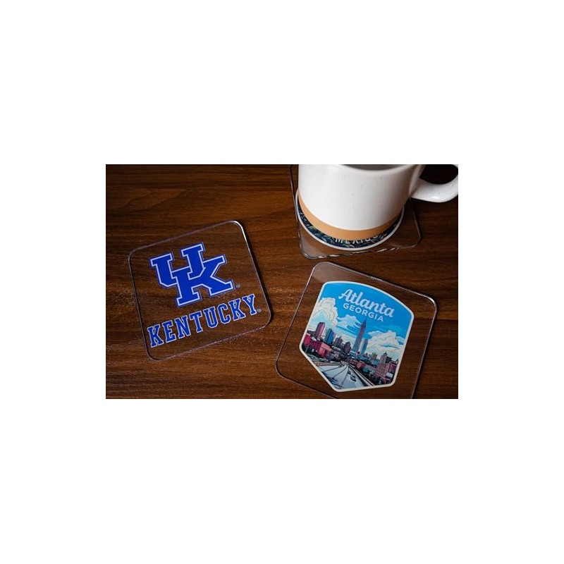 Lead South Dakota Souvenir 4-Pack Acrylic Coaster – 4" Durable