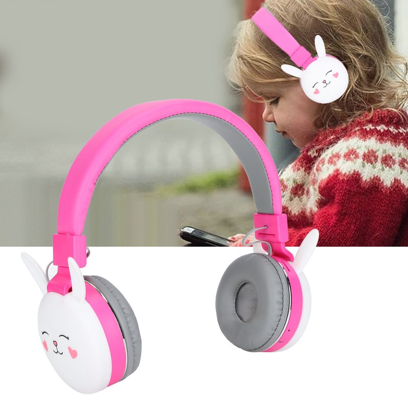 Children's Headset Cute Animals Bluetooth 5.0 Kids Headphones with Mic