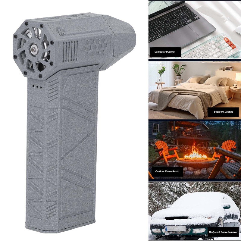Portable Air Blower 130000RPM 3 Gears Adjustable Multifunctional Cordless Jet