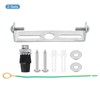 sourcing map Ceiling Light Plate 74x18x16mm Lighting Fixture Mounting Bracket