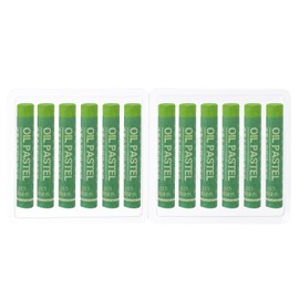 PATIKIL Grass Green Oil Pastels, 12Pcs Soft Oil Crayons Creamy Pastels Stick Art Supplies for Art Painting Drawing Blending Graffiti for Artists Beginners