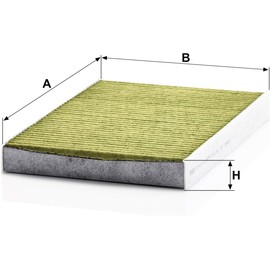 Original MANN-FILTER Interior Filter FP 2952 – FreciousPlus biofunctional pollen filter – For trucks