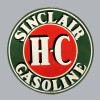 Sinclair Gasoline High Quality Square Metal Magnet 4 x 4