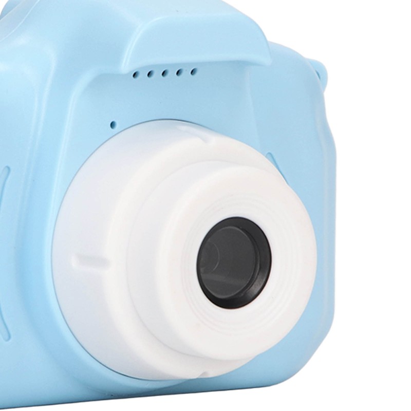 Kids Camera 2.0in IPS Screen Blue Comfortable Grip Rounded Body