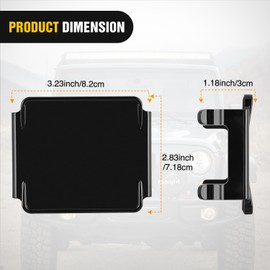 Nilight 3 inch Cube Light Pod Cover 2 PCS Black Protective Covers Durable Polycarbonate Lens Waterproof Dustproof Scratch-Proof for Square Lights Off Road Driving Lighting