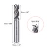 Sourcingmap 2PCS 10mm Shank 10mm x 22mm Straight Flat Nose