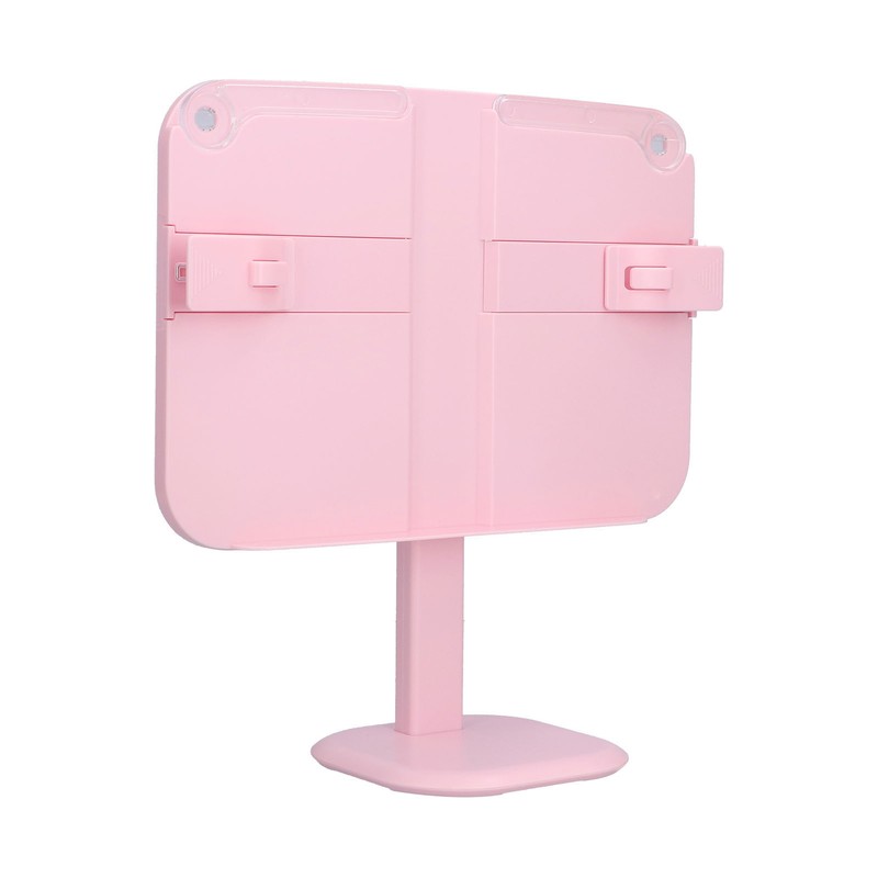 Lifting Reading Rack Adjustable Height Lightweight Portable Plastic Pink Book