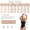 ONEW Women Shapewear Bodysuit Tummy Control Body Shaper Seamless Sculpting